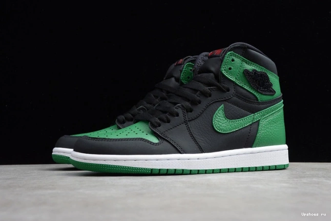 Jordan Green Retro High Black  555088-030 1 Pine 0809